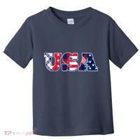 USA Patriotic Logo Star Stripes Patterns Toddler T-Shirt thumb 0