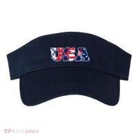 USA Patriotic Logo Star Stripes Patterns Visor thumb 0
