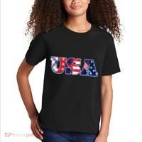 USA Patriotic Logo Star Stripes Patterns Kids T-Shirt thumb 2