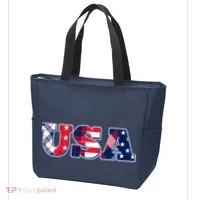 USA Patriotic Logo Star Stripes Patterns Tote Bag thumb 3