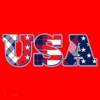 USA Patriotic Logo Star Stripes Patterns Santa Hat thumb 1