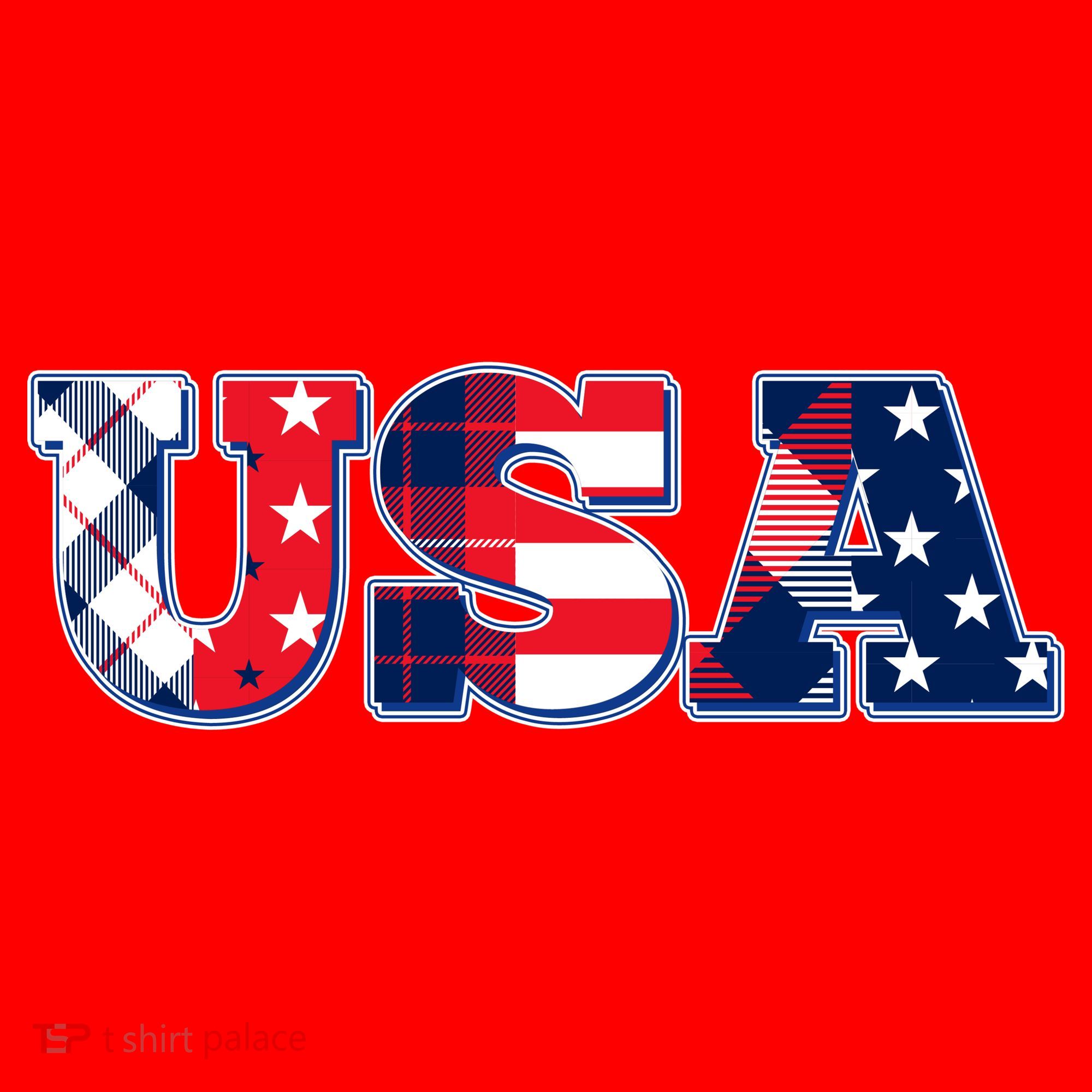 USA Patriotic Logo Star Stripes Patterns Santa Hat