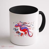 USA Patriotic Presidential Dinosaur Coffee Mug thumb 1