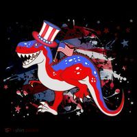 USA Patriotic Presidential Dinosaur Coffee Mug thumb 5