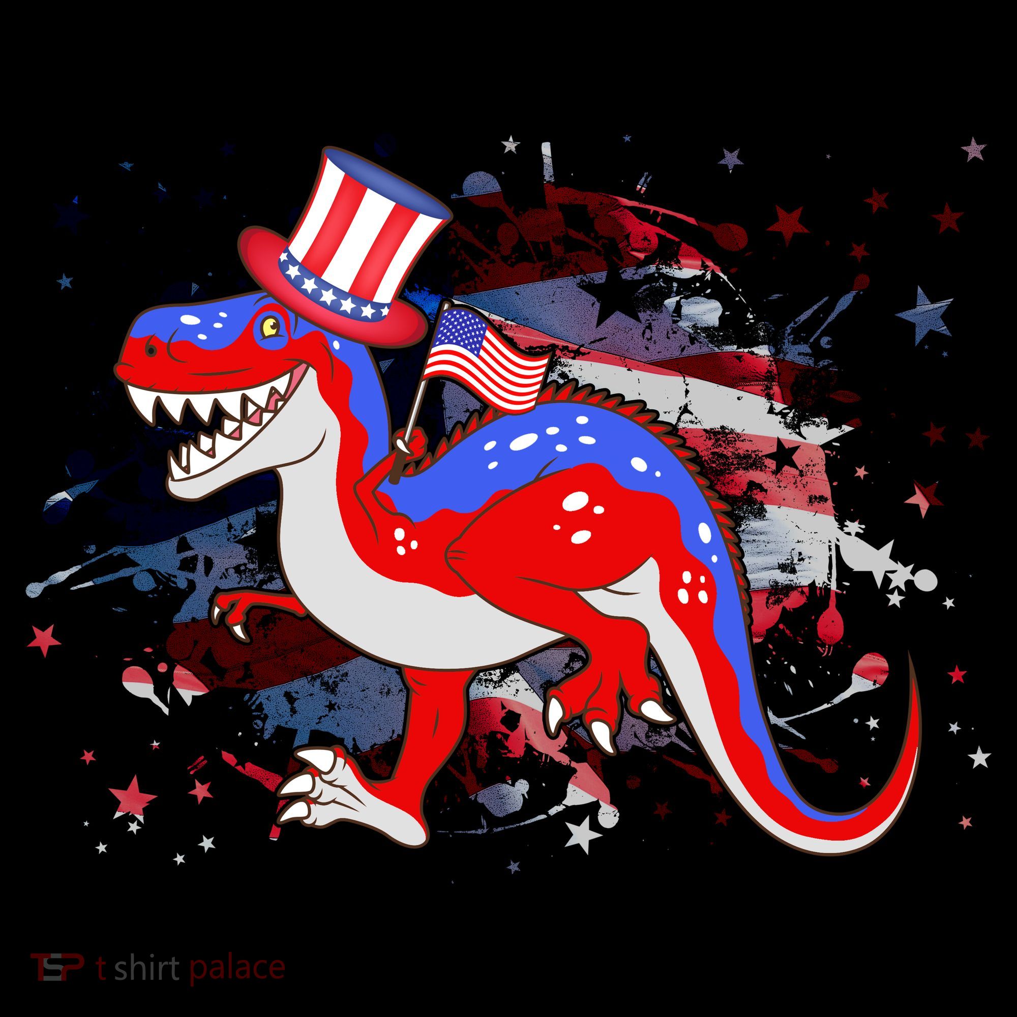 USA Patriotic Presidential Dinosaur Coffee Mug
