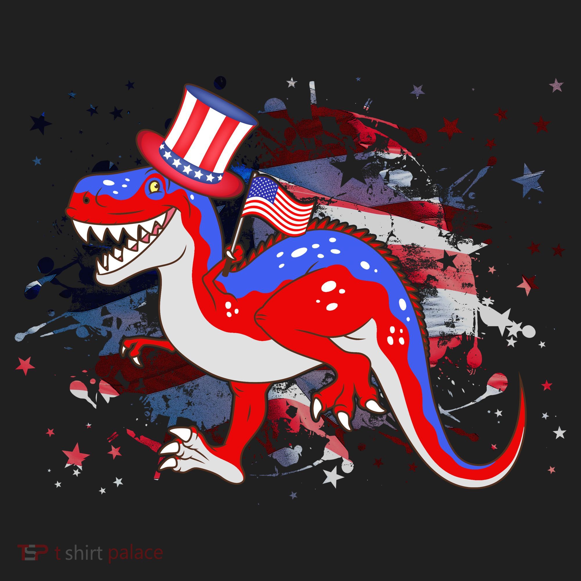 USA Patriotic Presidential Dinosaur Tumbler