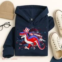 USA Patriotic Presidential Dinosaur Hoodie thumb 4