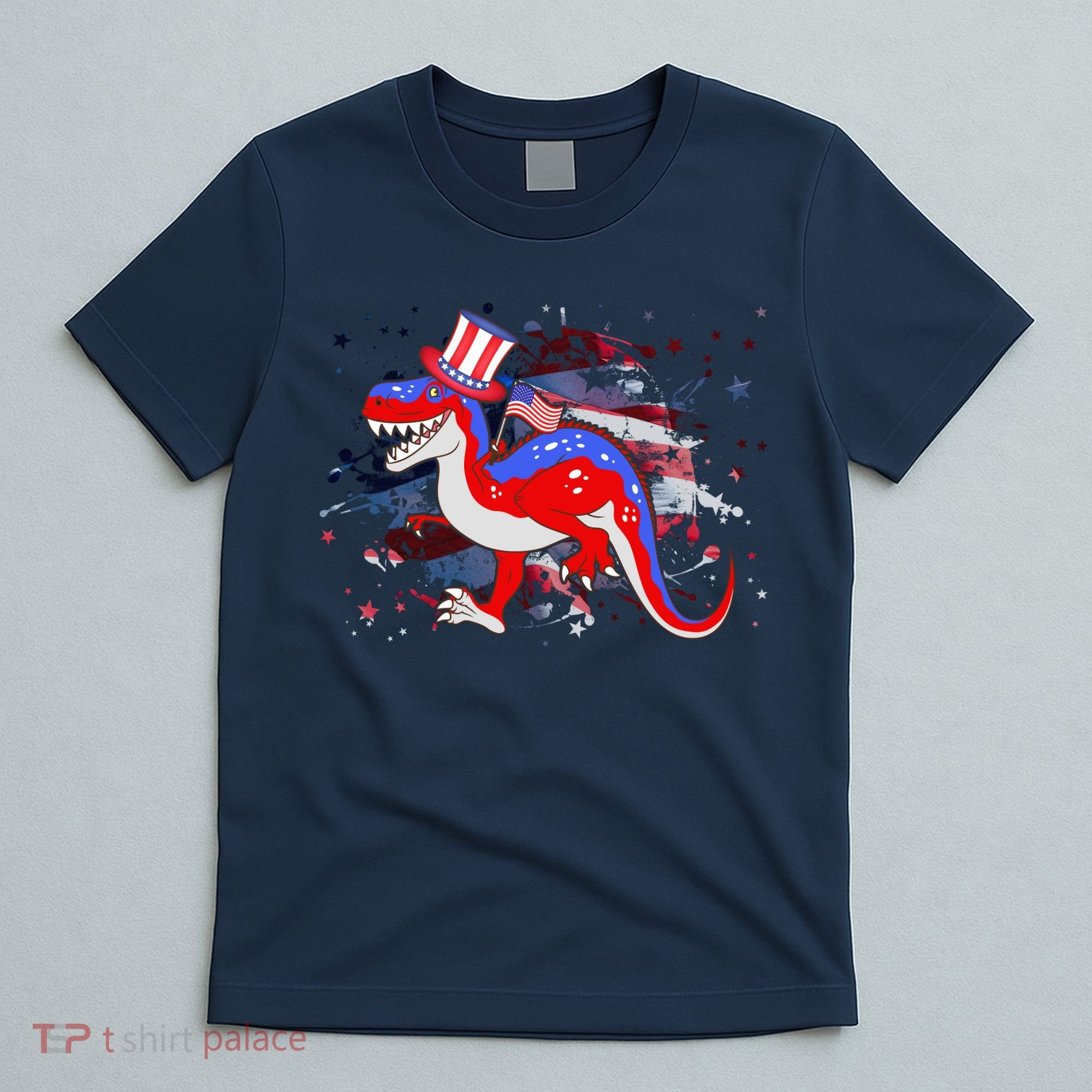 USA Patriotic Presidential Dinosaur T-Shirt