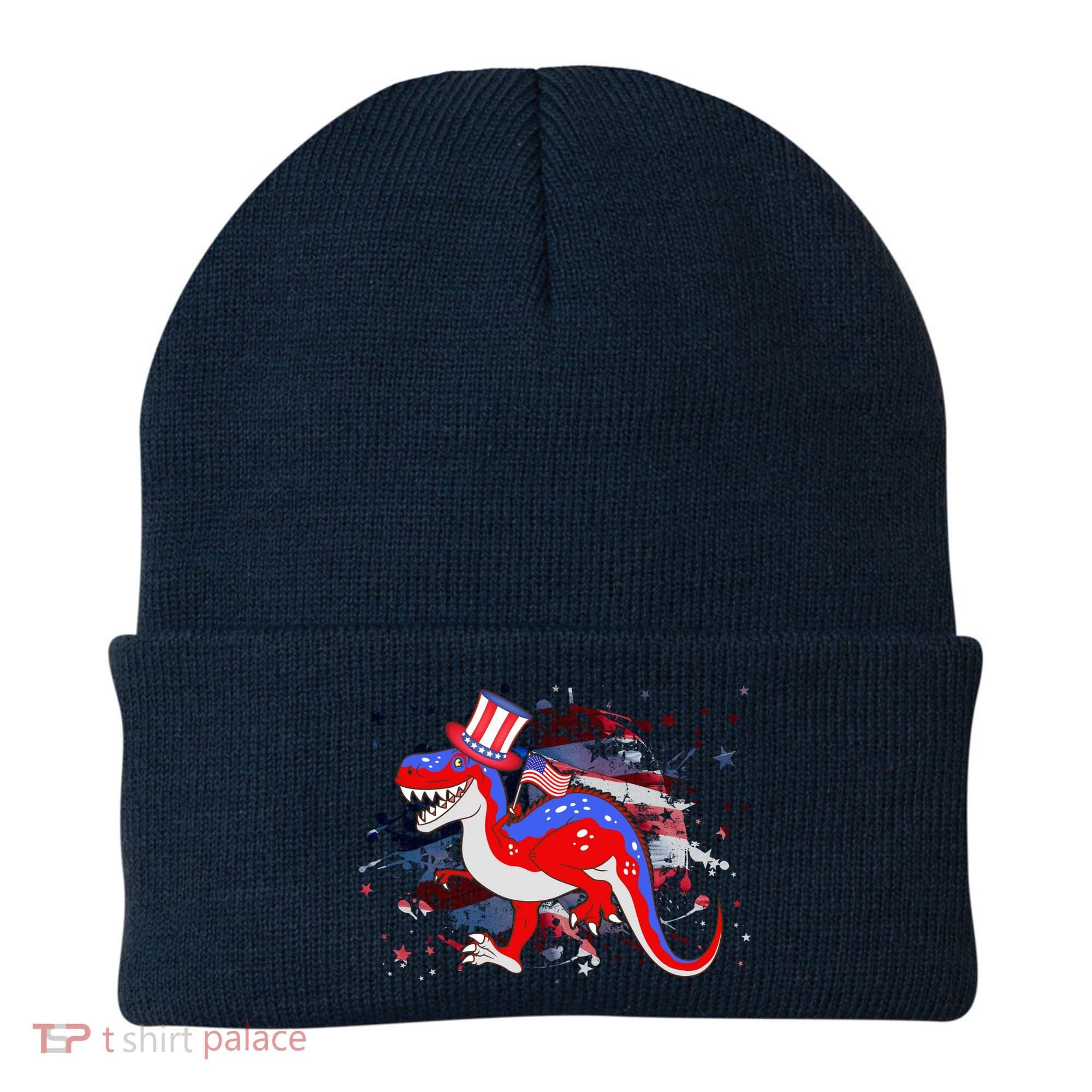 USA Patriotic Presidential Dinosaur Beanie