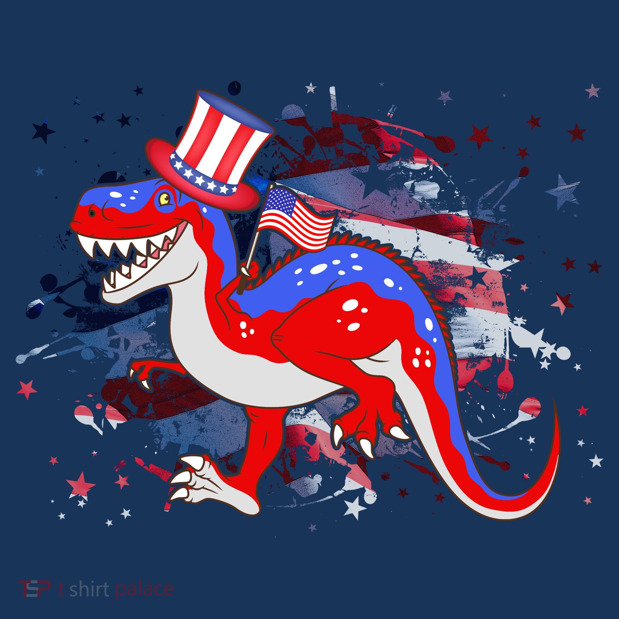 USA Patriotic Presidential Dinosaur Beanie