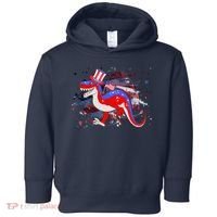 USA Patriotic Presidential Dinosaur Toddler Hoodie thumb 0