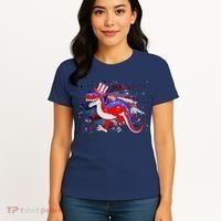 USA Patriotic Presidential Dinosaur Women's T-Shirt thumb 4