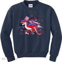 USA Patriotic Presidential Dinosaur Kids Sweatshirt thumb 0