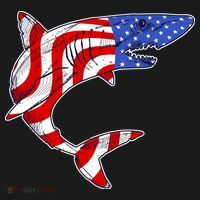 USA Patriotic Shark Backpack thumb 2
