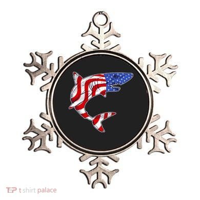 USA Patriotic Shark Ornament