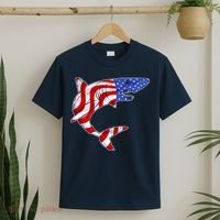 USA Patriotic Shark T-Shirt thumb 2