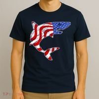 USA Patriotic Shark T-Shirt thumb 3