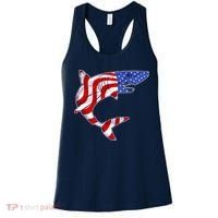 USA Patriotic Shark Women's Tank Top thumb 0