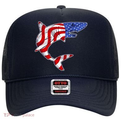 USA Patriotic Shark Hat