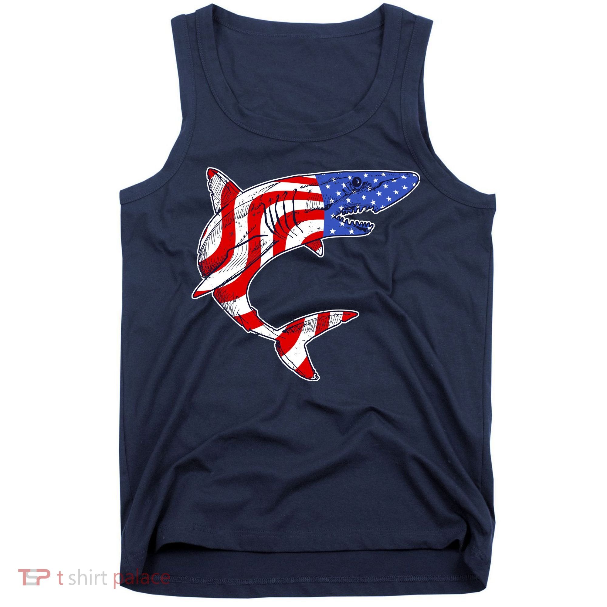 USA Patriotic Shark Tank Top