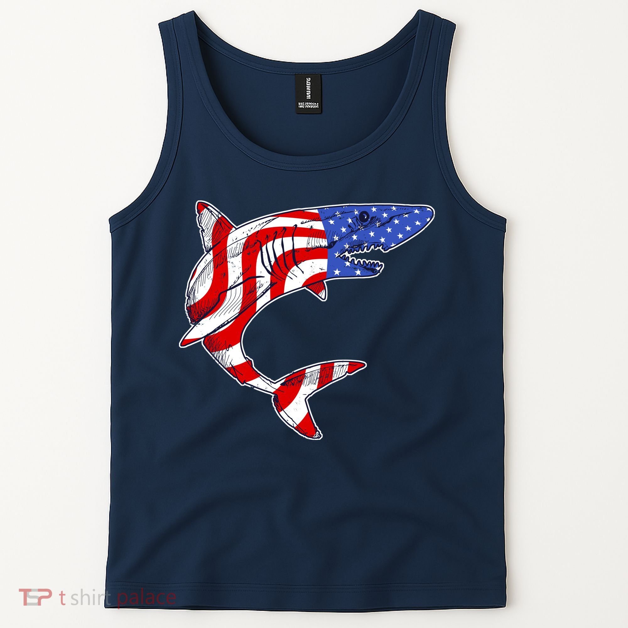 USA Patriotic Shark Tank Top