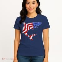 USA Patriotic Shark Women's T-Shirt thumb 4