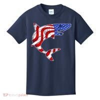 USA Patriotic Shark Kids T-Shirt thumb 0