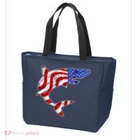 USA Patriotic Shark Tote Bag thumb 3