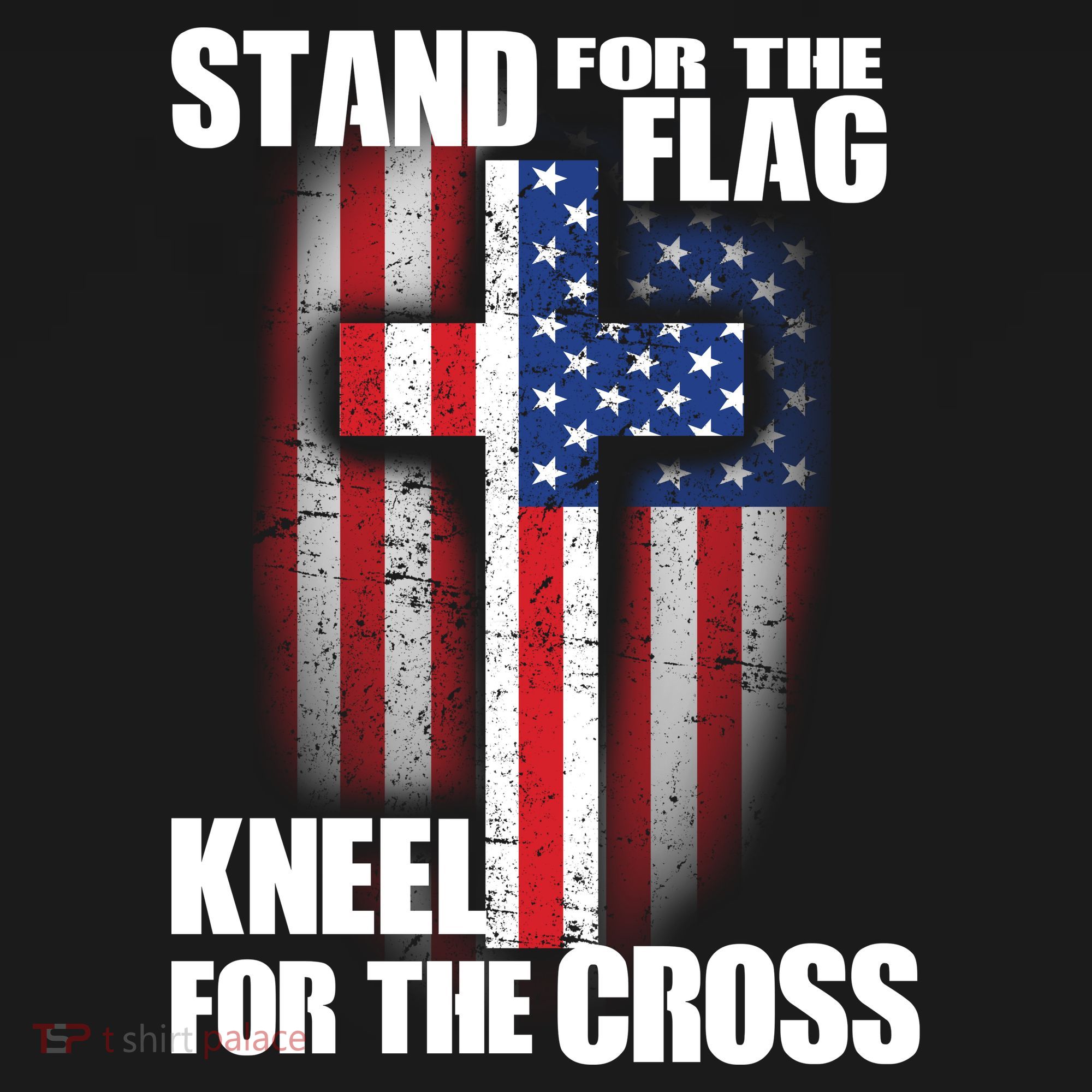 USA Patriotic Stand For The Flag Kneel For The Cross Women's Tank Top