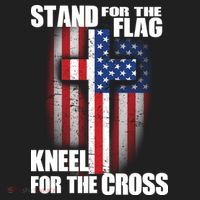 USA Patriotic Stand For The Flag Kneel For The Cross Hat thumb 2