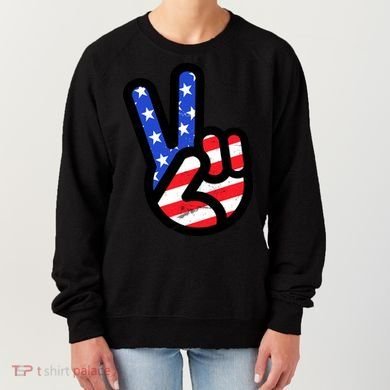 USA Peace Sign Women's Sweatshirt