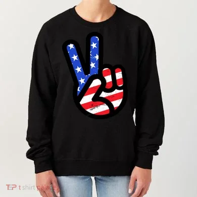 USA Peace Sign Women's Sweatshirt