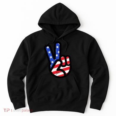 USA Peace Sign Hoodie