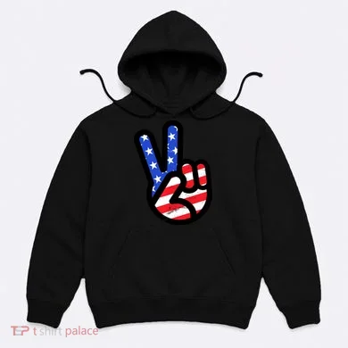 USA Peace Sign Hoodie