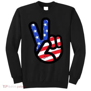 USA Peace Sign Sweatshirt