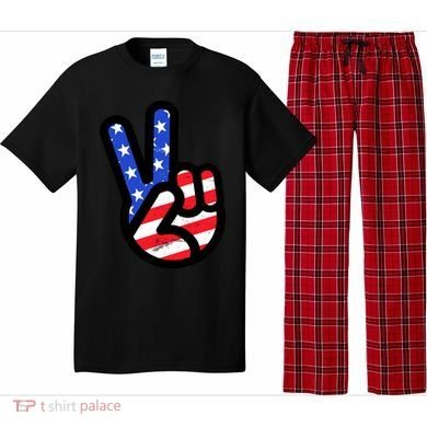 USA Peace Sign Pajama Set