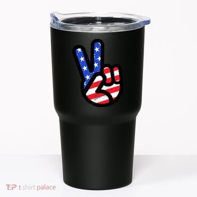 USA Peace Sign Tumbler