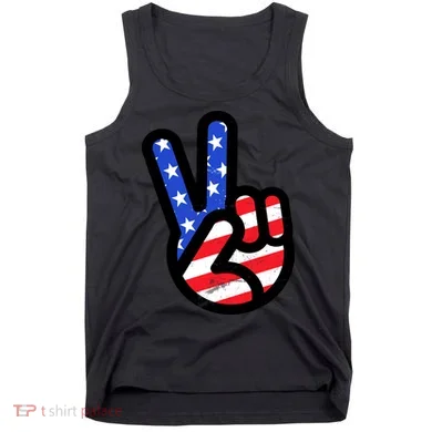 USA Peace Sign Tank Top