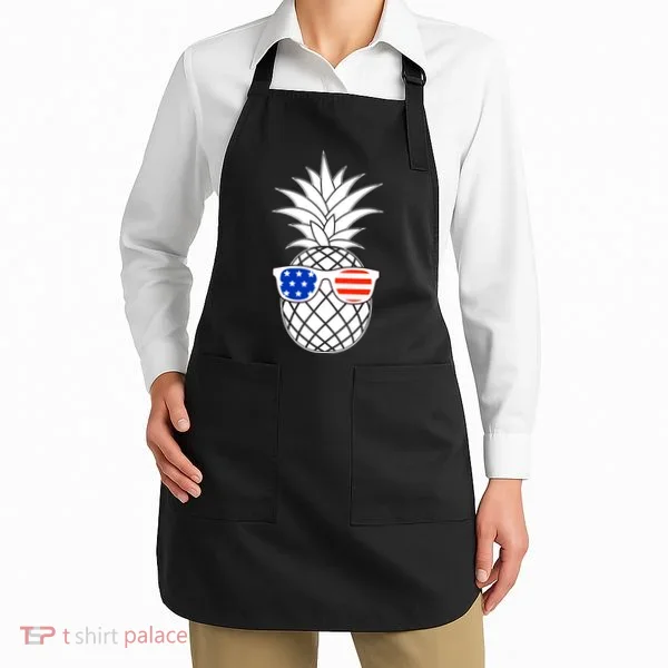 USA Pineapple With Sunglasses Apron