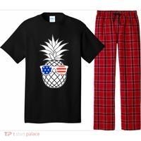 USA Pineapple With Sunglasses Pajama Set thumb 0