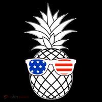 USA Pineapple With Sunglasses Women's Hoodie thumb 2