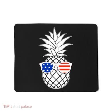 USA Pineapple With Sunglasses Mousepad
