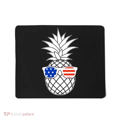 USA Pineapple With Sunglasses Mousepad
