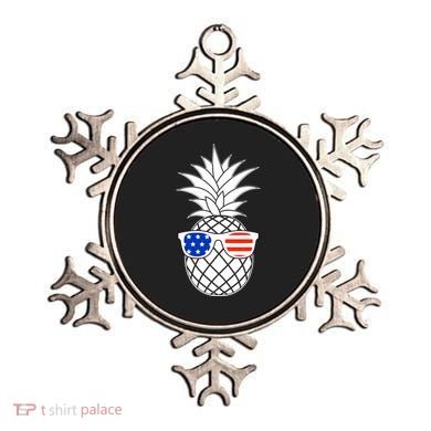 USA Pineapple With Sunglasses Ornament