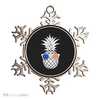 USA Pineapple With Sunglasses Ornament