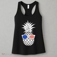 USA Pineapple With Sunglasses Women's Tank Top thumb 3