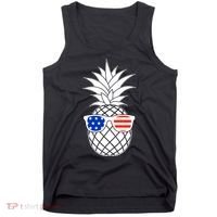 USA Pineapple With Sunglasses Tank Top thumb 0