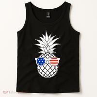 USA Pineapple With Sunglasses Tank Top thumb 2