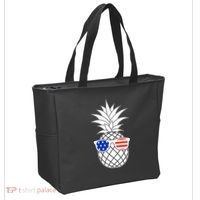 USA Pineapple With Sunglasses Tote Bag thumb 2