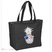 USA Pineapple With Sunglasses Tote Bag thumb 2